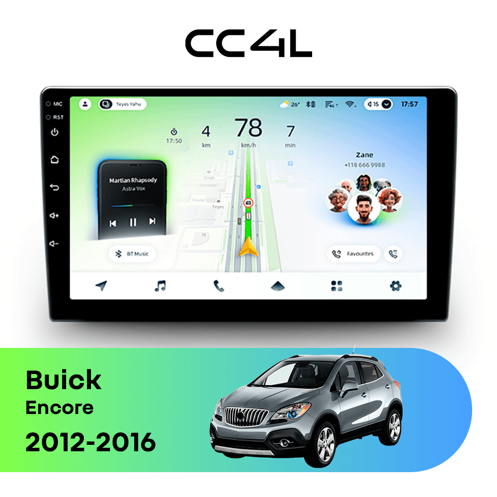 Магнитола TEYES CC4L 6/64 9" для Buick Encore 2012-2023