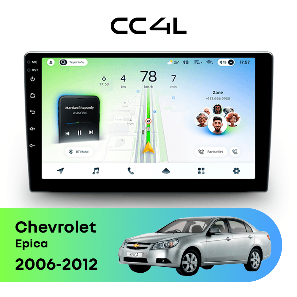 Магнитола TEYES CC4L 6/64 9" для Chevrolet Epica 2006-2012