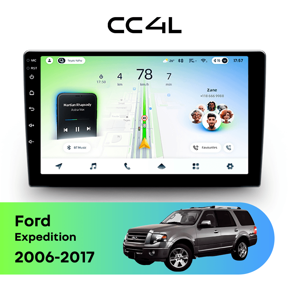Магнитола TEYES CC4L 6/64 9" для Ford Expedition 2006-2017