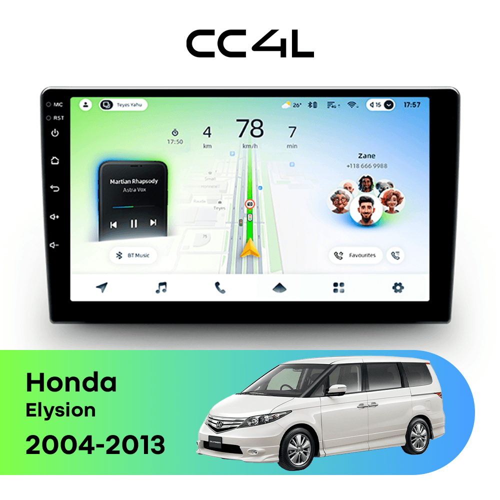 Магнитола TEYES CC4L 6/64 9" для Honda Elysion 2004-2013