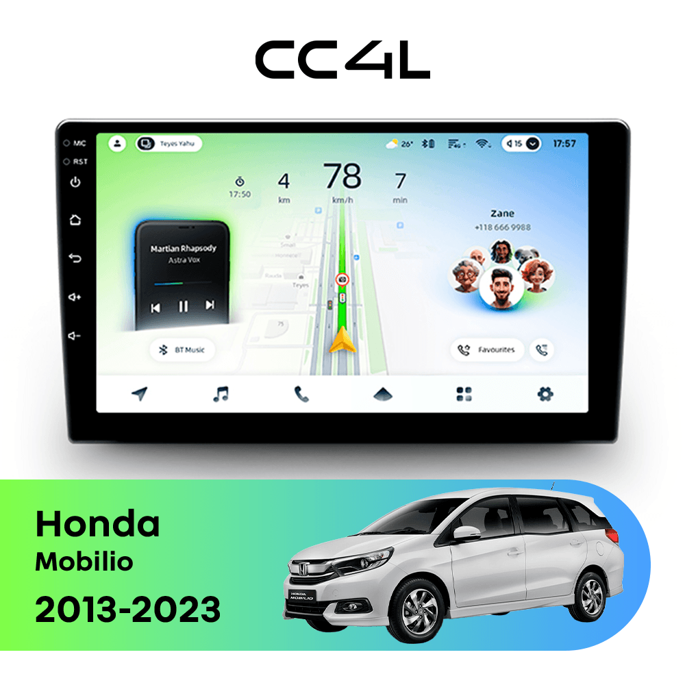Магнитола TEYES CC4L 6/64 9" для Honda Mobilio 2013-2023