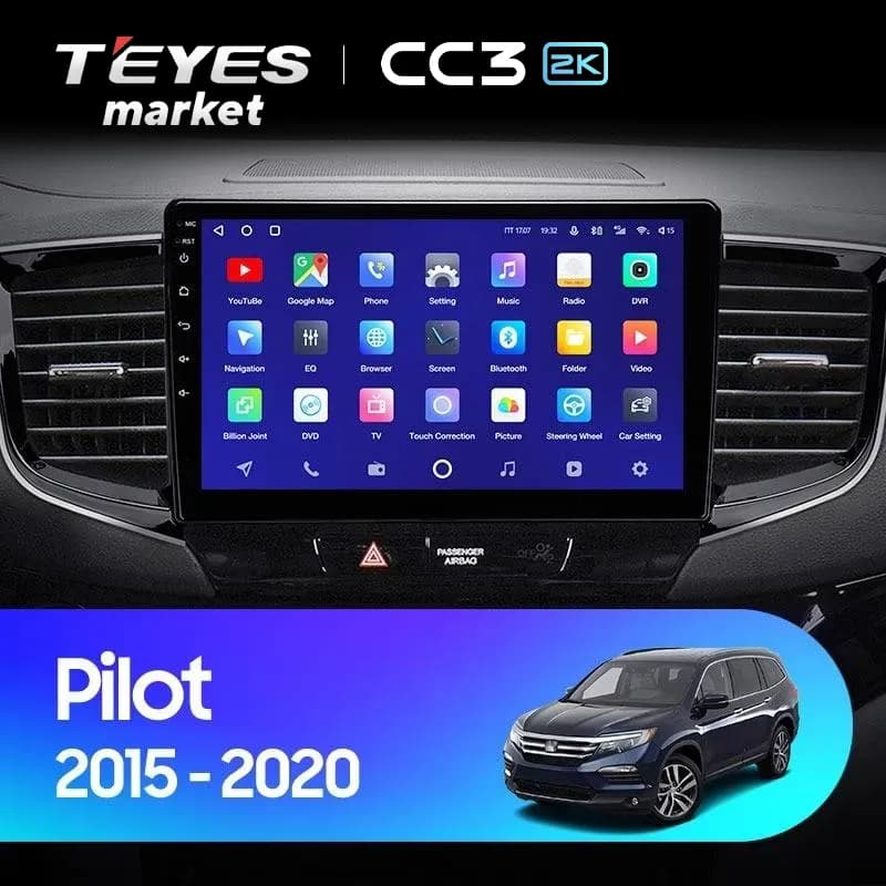 Головное устройство TEYES CC3 2K 4/64 9.5" для Honda Pilot 2005-2008
