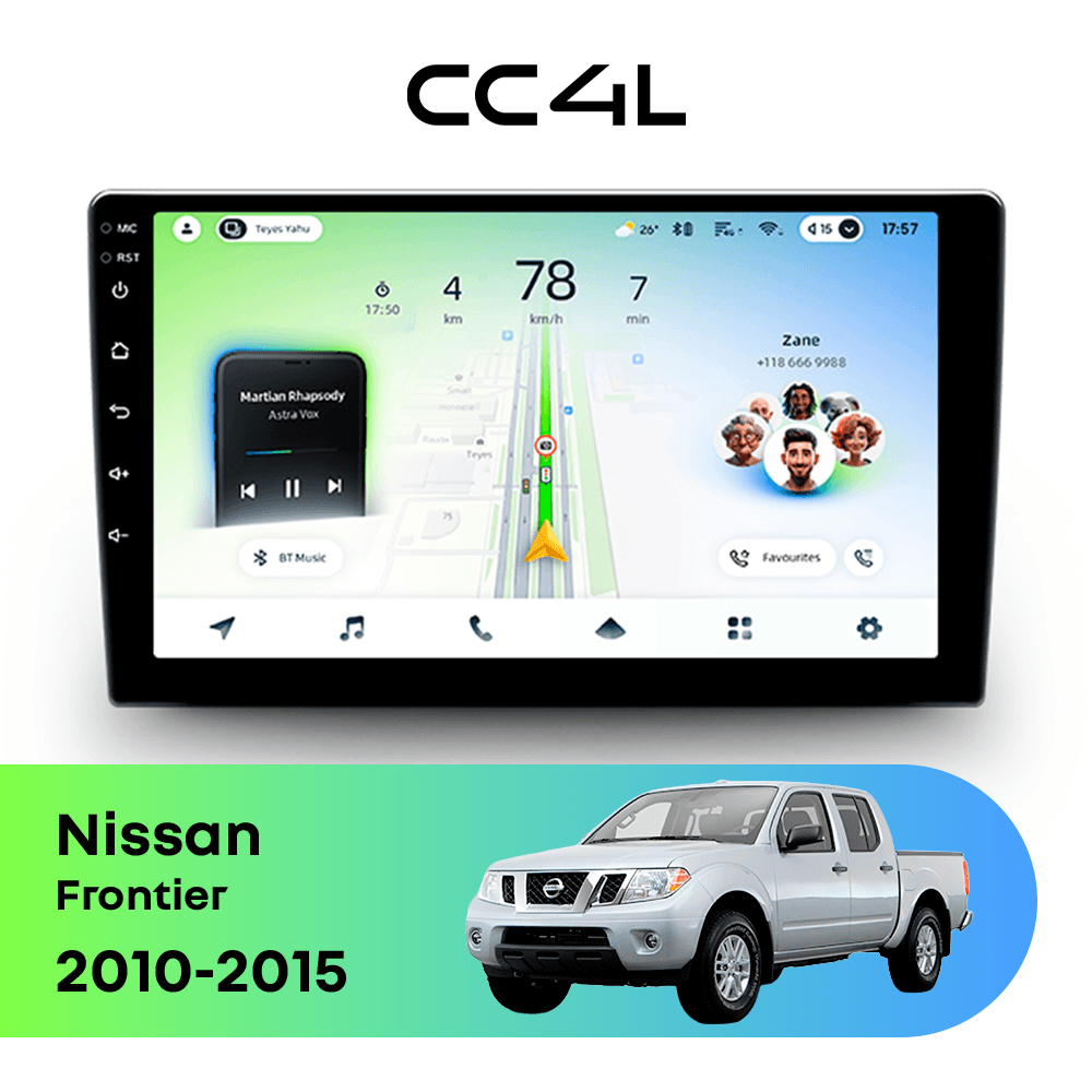 Магнитола TEYES CC4L 6/64 9" для Nissan Frontier 2010-2015