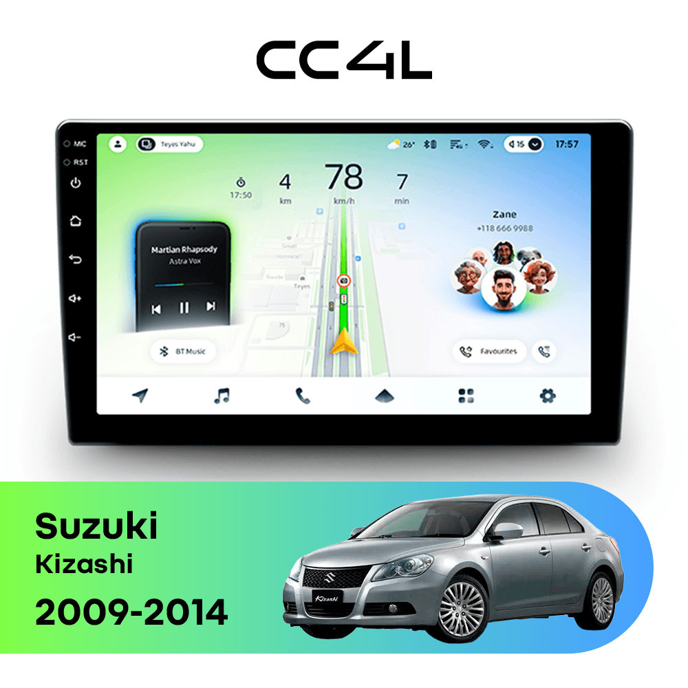 Магнитола TEYES CC4L 6/64 9" для Suzuki Kizashi 2009-2014