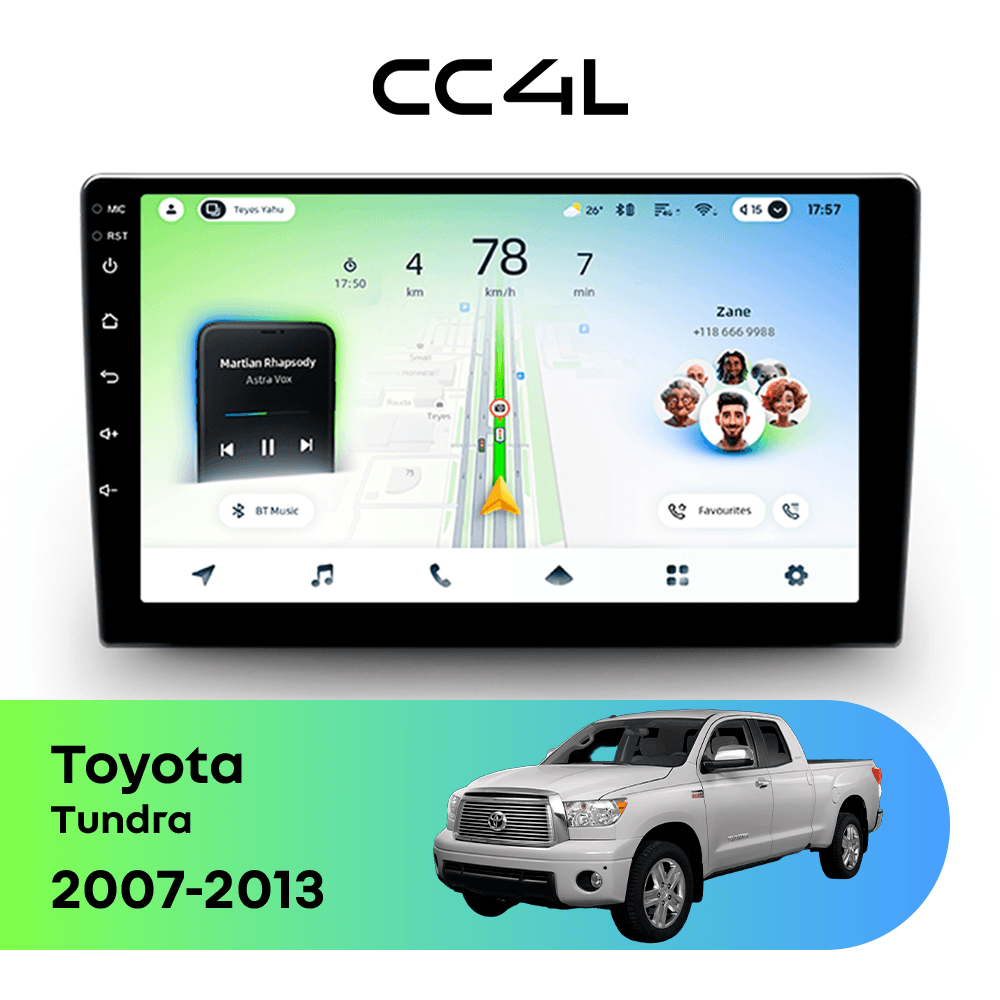 Магнитола TEYES CC4L 6/64 9" для Toyota Tundra 2013-2021