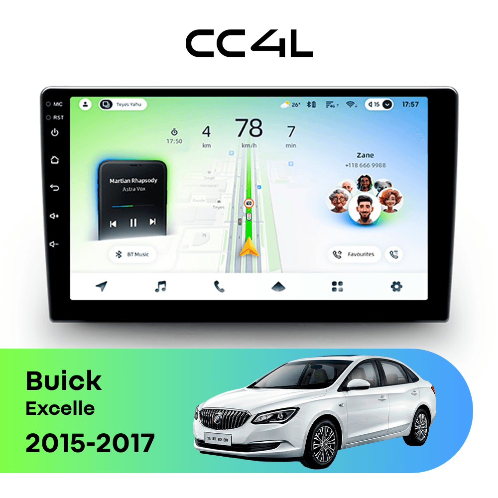 Магнитола TEYES CC4L 6/64 10.2" для Buick Excelle 2015-2017