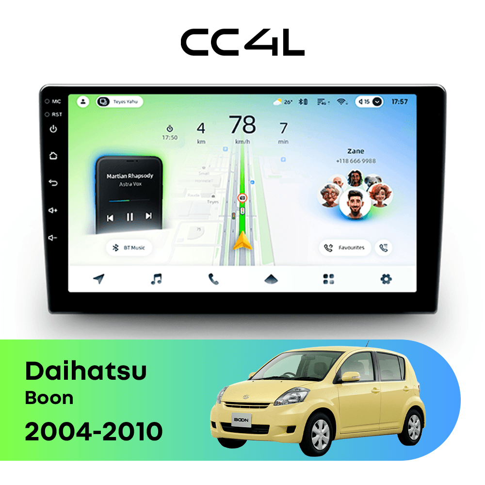 Магнитола TEYES CC4L 6/64 10.2" для Daihatsu Boon 2004-2010
