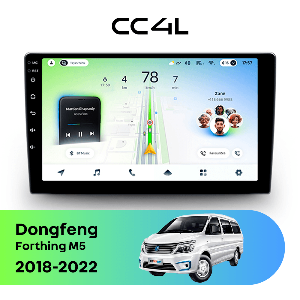 Магнитола TEYES CC4L 6/64 10.2" для Dongfeng Forthing M5 2018-2022