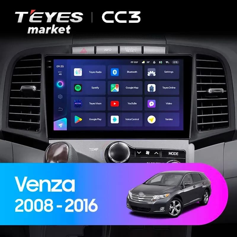 Головное устройство TEYES CC3 4/32 9" для Toyota Venza 2008-2017
