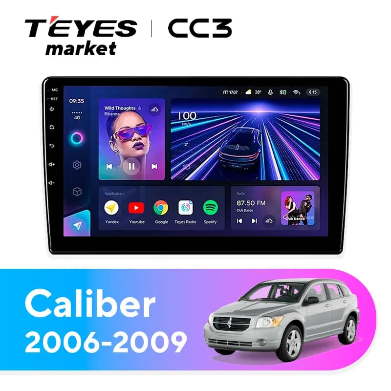 Головное устройство TEYES CC3 6/128 9" для Dodge Caliber 2009-2013