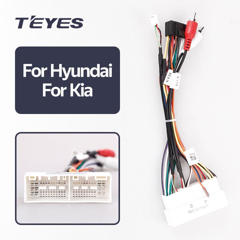 Разъем-переходник 16 pin для подключения Android магнитолы для HYUNDAI / KIA 2017+ (USB)