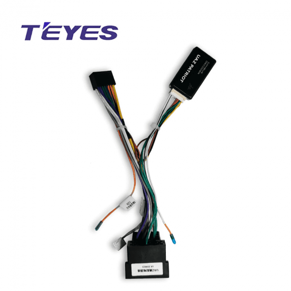 Разъем-переходник 16 pin для подключения Android магнитолы с Canbus адаптером TEYES для UAZ Patriot 3 2016-2021